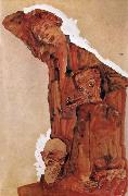 Composition with Three Male Figures Egon Schiele